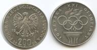 Polen 200 Zlotych Silber H0234 - XXI. Olympic Game Montreal Olympiade Polskich Polska -