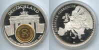 Deutschland Bundesrepublik Medaille mit 50 Pfennig 1985 J GX642 - Inlay-Gedenkprägung Berlin - Brandenburger Tor Germany -