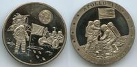 Vereinigten Staaten von Amerika Bronzemedaille versilbert PA753 - Apollo XI Mondlandung July 16. 1969 - Astronauten am Mond -