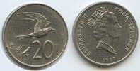Cook Inseln 20 Cents G12420 - Australseeschwalbe Fairy Terns - Queen Elizabeth II. Cook Islands -