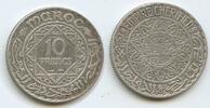 Marokko Französisches Protektorat 10 Francs Silber M#5867 - Morocco Mohammed V. -