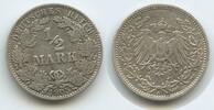 Deutsches Reich Kaiserreich 1/2 Mark Silber 1905 A Berlin G10248 - Germany Empire Wilhelm II. TTB