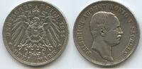 Deutsches Reich Kaiserreich Sachsen 3 Mark Silber 1911 E Muldenhütten S0065 - König Friedrich August III. 1904-1918 German States Saxony TTB+