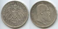 Deutsches Reich Kaiserreich Württemberg 5 Mark Silber 1903 F Stuttgart S0021 - Wilhelm II. 1891-1918 German States Kingdom of Württemberg TTB+
