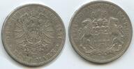 Deutsches Reich Kaiserreich 5 Mark Silber 1876 J Hamburg S0026 - Freie und Hansestadt Hamburg TTB