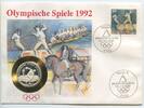Medaille im Numisbrief 1992 Deutschland Bundesrepublik GN680m - Olympische Spiele MCMXCII 1992 Barcelona Erstausgabe Polierte Platte, Patina