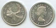 Kanada 25 Cents Silber M#5957 - Karibu Renntier Elisabeth II. 1952-2022 Canada -