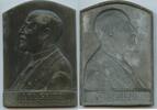 Österreich 1.Republik Gussplakette einseitig M#260g - Karl Seitz Bürgermeister von Wien -