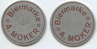 Deutschland Bundesrepublik Biermarke Wertmarke Bierzeichen G15317 - A.Moker Rottweil -