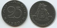 Stadt Aachen Rheinprovinz 25 Pfennig Notgeld G8977 - Sitzender Bär Kriegsnotgeld -