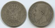 Belgien Königreich 2 Francs Silber H0635 - Des Belges - Leopold II. 1865-1909 Belgium -