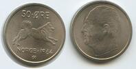 Norwegen 50 Öre (50 Øre) G2319 - Olav V. 1957-1991 Norwegischer Elchhund Norway -