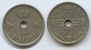 Norwegen 50 Öre (50 Øre) G2368 - Haakon VII. 1905-1957 Norge Norway -