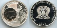 Saint Thomas and Prince Islands 2000 Dobras 1 Euro Silber G0166 - Ireland - 5 Pence Year of the EURO - Saint Tome & Pricipe -