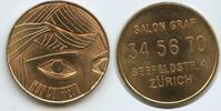 Schweiz Eidgenossenschaft Zürich Werbemedaille Souvenir Token G13027 - Salon Graf Seefelderstr.4 Zürich Mon Coiffeur -