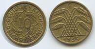 Deutsches Reich Weimar 10 Reichspfennig 1935 G Karlsruhe S0400 - Germany Weimar Republic TTB+