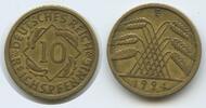 Deutsches Reich Weimar 10 Reichspfennig 1924 E Muldenhütten S0395 - Germany Weimar Republic TTB