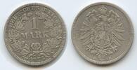 Deutsches Reich Kaiserreich 1 Mark Silber 1876 J Hamburg S0235 - Wilhelm I. Germany Empire TTB-