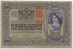 Österreich Kaiserreich 10000 Kronen Banknote Paper Money GB760 - Deutsch-Österreich - Österreich-Ungarische Bank - German-Austria -