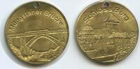 Deutschland Bundesrepublik Nordrhein-Westfalen Medaille G7032 - Eisenbahnbrücke - Müngstener Brücke - Schloss Burg -