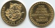 Österreich Glücksbringer Glücksmünze Neujahrsmünze L2192 - Glückskatze Glücks-Katze -