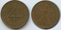 Deutsches Reich Weimar 4 Reichspfennig 1932 A Berlin G10215 - Brüning-Taler Germany Weimar SUP