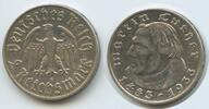 Deutsches Reich 2 Reichsmark Silber S0482 - 450. Geburtstag von Martin Luther -
