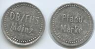 Deutschland Bundesrepublik Niedersachsen 20 Pfg. Pfandmarke Wertmarke Jeton Token M#8173 - DB/FHS Mainz Deutsche Bahn-Fachhochschule -