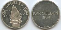 Deutschland Bundesrepublik Wesel Silbermedaille Byk Gulden M#3427 - Olympiade Los Angeles - Lomberg Chemische Fabrik Pharmaunternehmen -