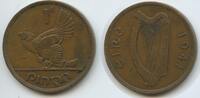 Irland 1 Pingin (One Penny) G7801 - Henne mit Küken - Hen with chicks - Ireland Éire -