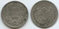 Bulgarien 2 Leva Silber H0587 - Alexander I. Bulgaria -