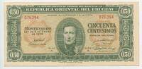 Uruguay 50 Centésimos Banknote GB081 - J.A. Artigas -