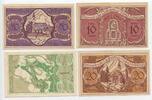Österreich Land Salzburg 10, 20, 50 Heller, 1 Krone Lot GB159 - Gemeinde Anthering Notgeldscheine Lot -