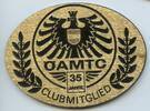 Österreich Große Oldtimer Automobilplakette - Car Badge M#0097 - 35 Jahre ÖAMTC Clubmitglied -