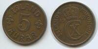 Island 5 Aurar G0670 - Christian X. 1912-1947 Ísland - Kingdom of Iceland -