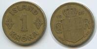 Island 1 Króna G0673 - Christian X. 1912-1947 Ísland - Kingdom of Iceland -