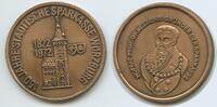 Deutschland Bundesrepublik Bayern Bronzemedaille G11183 - Würzburg - Wilhelm Joseph Behr Gründer der städtischen Sparkasse -