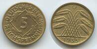 Deutsches Reich Weimar 5 Reichspfennig G10323 - Germany Weimar Republic -