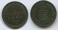 Sachsen-Weimar-Eisenach 1 Pfennig 1865 A G14063 - Karl Alexander 1853-1901 TB