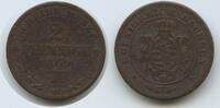 Sachsen-Albertinische Linie 2 Pfennig G14065 - Johann 1854-1873 -