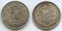 Deutsches Reich Kaiserreich ½ Mark Silber S0544 - Wilhelm II. Munich Germany Empire -