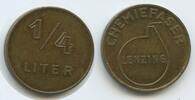 Österreich Oberösterreich Milchmarke 1/4 Liter Wertmarke Jeton Token G11141 - Lenzing Chemiefaser -