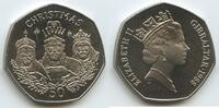 Gibraltar 50 Pence G9995 - Weihnachten - Christmas - Queen Elizabeth II. SEHR RAR -