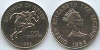 Jersey Two Pounds (2 Pounds) G0706 - XIII Commonwealth Games Edinburgh 1986 - Elizabeth II. -