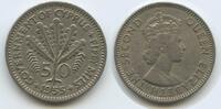 Zypern 50 Mils G3184 - Farnblätter - Elizabeth II. Cyprus Republic -