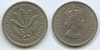 Zypern 50 Mils G3183 - Farnblätter - Elizabeth II. Cyprus Republic -