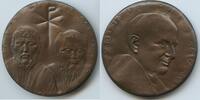 Vatikan Italien-Kirchenstaat Roma Bronzemedaille Papst Paul VI. 1963-1978 M#8458 - Zum 1900sten Jahrestag Märtyrertums der Apostel Peter und Paulus -