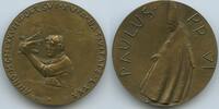 Vatikan Italien-Kirchenstaat Rom Große Bronzemedaille Papst Paul VI.1963-1978 M#8699 - Gedenken an den 80. Geburtstag von Papst Paul VI. -