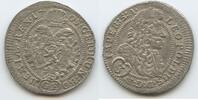 RDR Österreich Böhmen Prag 3 Kreuzer Silber(Groschen) G14261 - Leopold I. 1658-1705 -