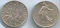 1 Franc G9144 - Frankreich KM#844.1 Silber Liberty Gadoury#467 France -